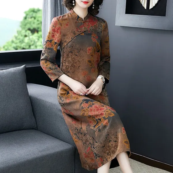 Jingshi 가을 빅사이즈 쉬폰 원피스 45432702