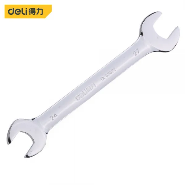 deli 득 력 (deli) 개 구 부 스패너 5.5x 7 - 50x55mm 크롬 바나듐 강 가 후 더 블 유 니 버 설 철물 공구 자동차 수리 16X18mm 거울 면 오픈 DL 33316