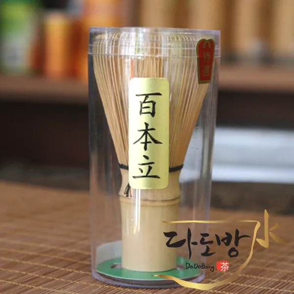고급형 차선 100본 황죽/다선 국산 말차 용 대나무 찻솔/마차도구