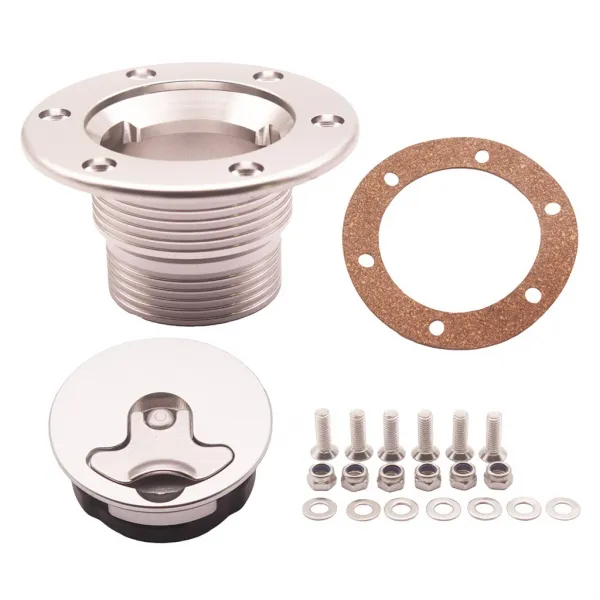 Royalways6 개의 구멍에 알루미늄 항공기 연료 전지 가스 캡 훌 러쉬 마운트는 Id 43.5mm를 양극 처리했습니다