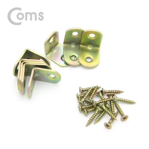  523 Ep 꺾쇠 20mm 8pcs 직각 모서리 장석 나사못 포함 ^^#상품선택#^^
