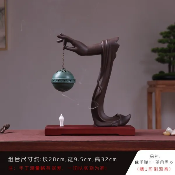 박 역류 향로 불손 창의 장식물 선뜻 집 거실 실내 자사 향로 신중식 모방하다 반향 향로 향로 도자기 향기 꽂다 불손 선심