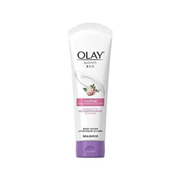 화이트 딸기 민트 바디 로션 8.4 온스 (2 팩)를 냉각 OLAY 끄다 99999917108, One Size, One Color