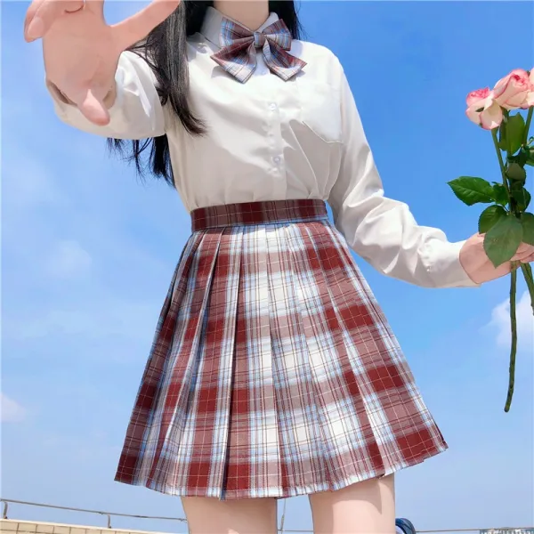 JK 유니폼 여성 전면간판 셔츠칼라 결격 가을 풀 DK 학원 무드 소매 오리지널제작