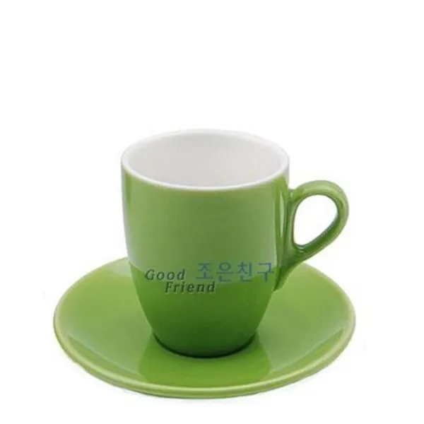 도자기 도피오 그린 커피잔 커피컵 머그컵 머그잔_050764pcs, 라벨르 본상품선택, 라벨르 본상품선택