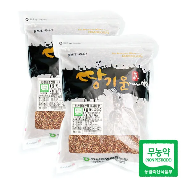 [예찬] [고산농협] 친환경 땅기운 찰수수 1kgx2팩(2kg), 상세 설명 참조