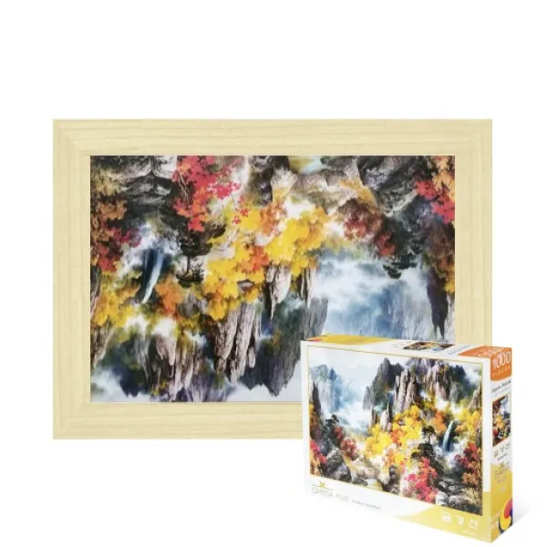 퍼즐피플 랜드마크 직소퍼즐 모음, 금강산 1000피스 액자포함(우드미송), 1000p