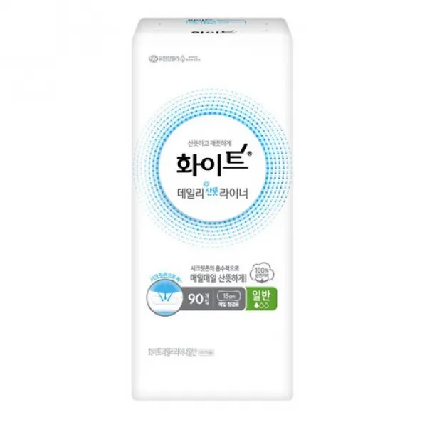 화이트 애니데이 일반 팬티라이너 무향 90개입 3팩