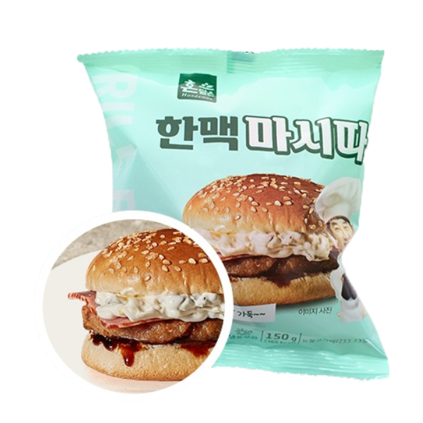 한맥 매콤달콤 숯불갈비맛 마시따 버거 10개, 150g