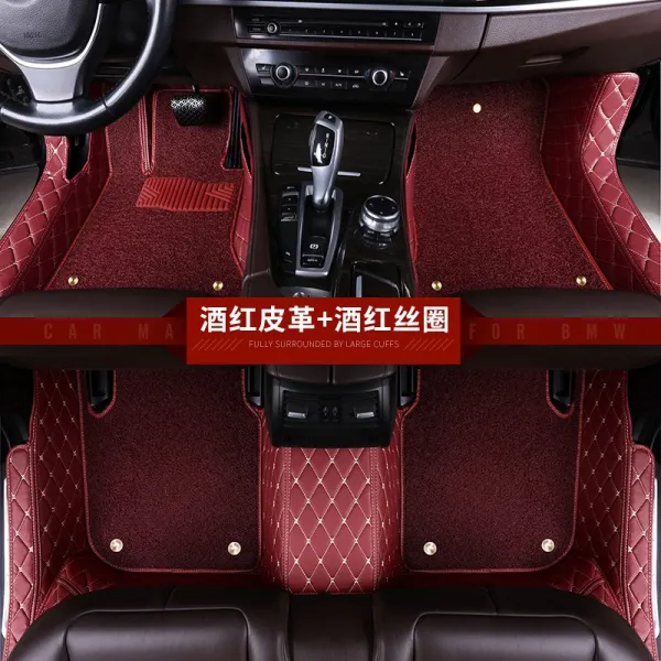 알맞은 용모 새로운 세대 Bmw X6 전용 풀 포위 자동차 발 매트 빅백 문턱 3i 4i 와인색 더블레이어 실크