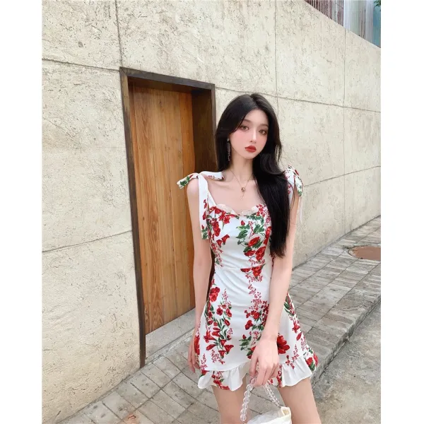 Wishopen 순욕 달콤하고 맵다 누이동생 여성 여름 짧은 허리보정