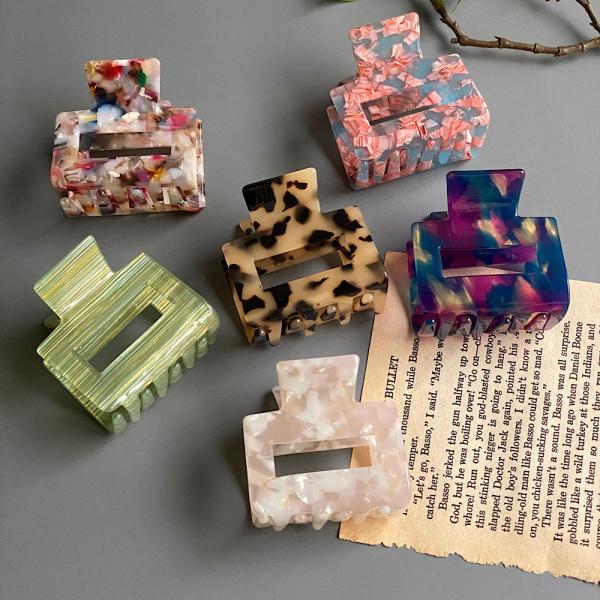 워더미 1+1+1 프랑스 마블 스퀘어 집게핀 세트 F224