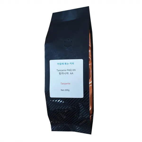 아침에볶는커피 탄자니아AA, 200g, 홀빈(분쇄않함)