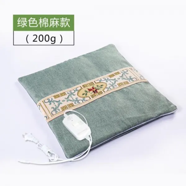 소파온열매트 전열 사무실 가정용 미니전기매트, 42x42-SI, E.벨그린린넨200g(전열)-QJZ