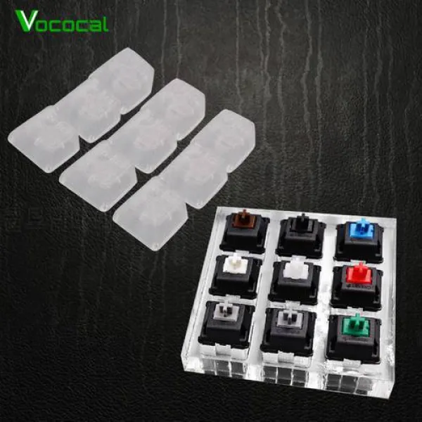 Vococal 아크릴 기계적 키보드 테스터 스위치 Keycaps 키 캡 9- 축 프레임 ?, 상세내용참조, 상세내용참조