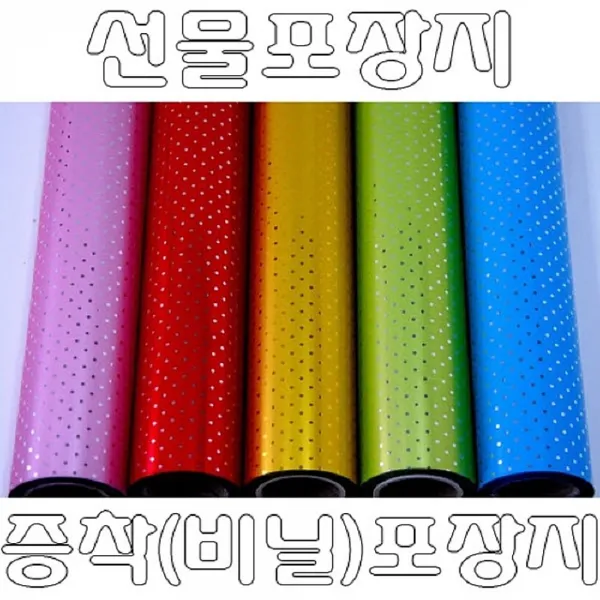 [AEL_2321686] (색상 : 작은땡땡이 증착비닐 중 롤포장지 핑크) 작은 땡땡이 증착 비닐 중 선물포장지 팬시포장지 선물용포장지 예쁜포장지 선물용종이포장지, 작은땡땡이 증착비닐 중 롤포장지 핑크