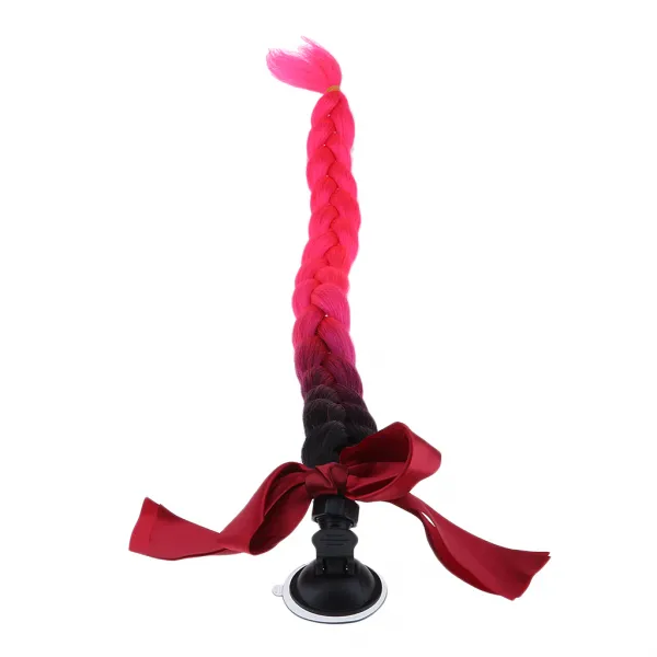 Royalways 1pc 60cm / 23.6 ''기관 자전차를위한 헬멧 머리 끈 자전거 헬멧 떠꺼머리 포니 테일, 1