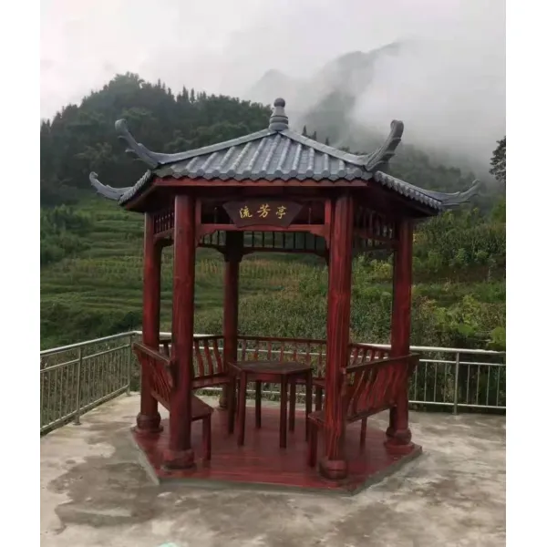 DIPYLON 야외정자 탄화사각정자 방부목 육각정자 야외 포도골정원정원 간이 원목고건물, 육각 재래식 정자(수지와)