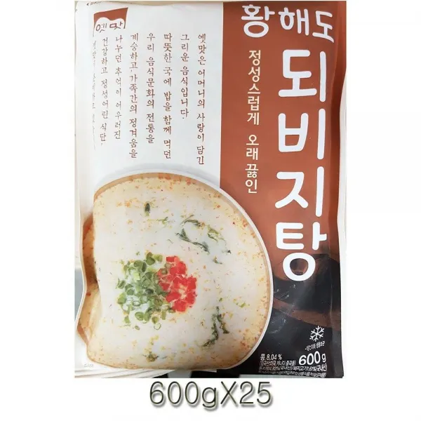 GX * 가공식품 간편식 간편한식사 고향 황해도 되비지탕 600gX2 가공식품 +KTW, 은하계쿠팡 1