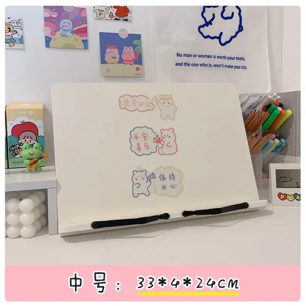 책상책꽂이 화이트 책상테이블 부품 선반이다 읽다 책장을 넘기다 신기 책꽂이를 간략하게 하다 열독 책을 2097687060, 문자열 중간사이즈