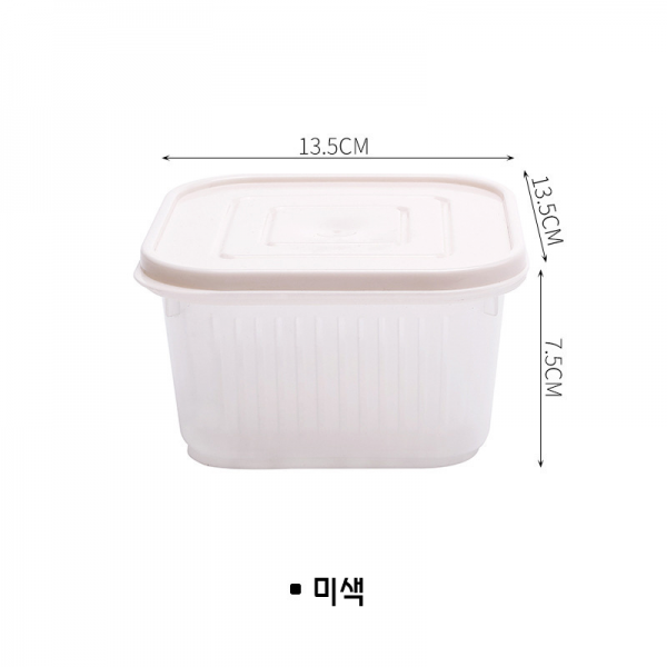 닥터박스 주방 수납함 냉장고 냉동실 보관 정리용기 냉장고정리, 베이지