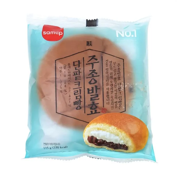 써니s 간식 삼립 7528 주종발효 단팥크림빵 115g, 단품, 단품