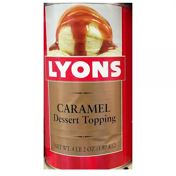 Lyons Caramel Dessert Topping 캐러멜 디저트 토핑 1팩 4LB 2oz, 1개