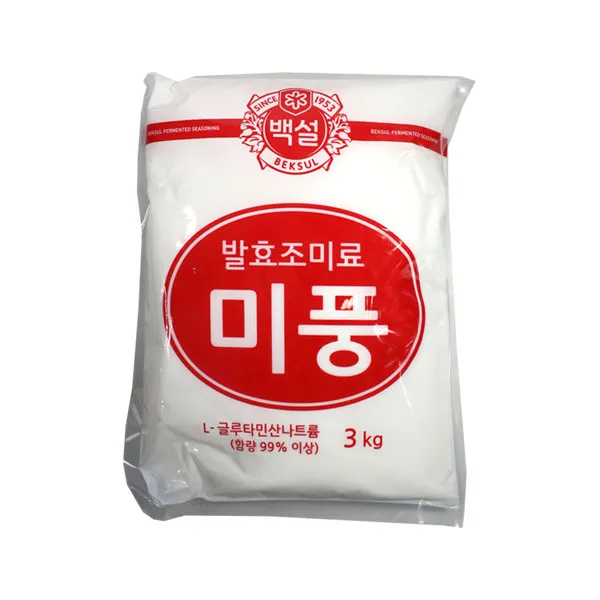 (무)백설 미풍(발효조미료)3kg, 1