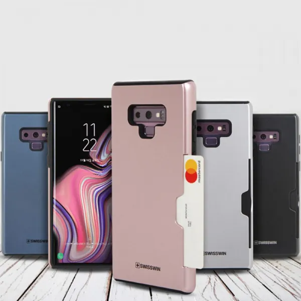  Tb 갤럭시s9 G960 심플 메탈 카드 포켓 범퍼 케이스