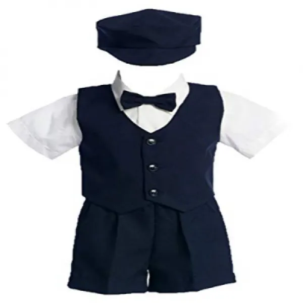 Lito Toddler Boys Navy Vest Shorts Easter Ring Bearer Suit 4T Lito 유아 소년 해군 조끼 간결 부활절 반지 무기명 한 벌 4T, null세트