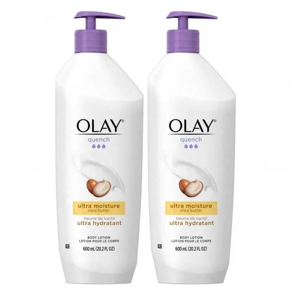 [Olay] 시어 버터와 비타민 E와 B3 20.2 온스와 올레이 끄다 바디 로션 울트라 수분 (2 팩), 단일상품