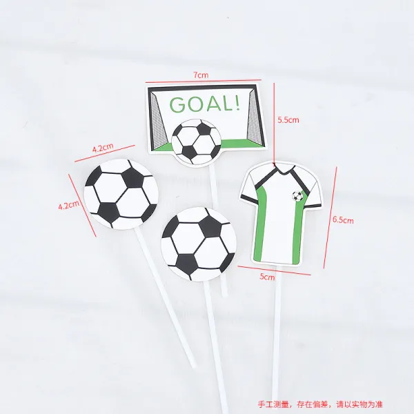 축구연습용품 체육특기생 파티 장식 꽂기 축구 아이디어 베이킹용 깃발꽃는 부속품, T02-cp-200(10패키지)