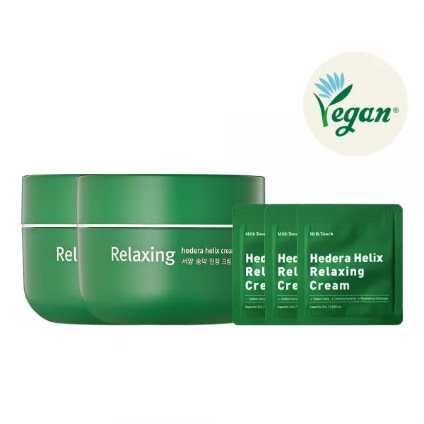 [본사직영] 비건인증 밀크터치 서양송악 진정크림 50ml 2개 + 송악크림 2ml 3매 증정