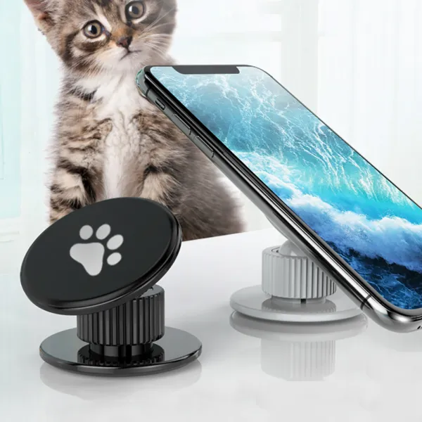 멀티 발바닥 무한정 나노 겔 패드 휴대폰 만능거치 거치대 화이트