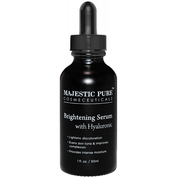 MAJESTIC PURE 얼굴과 피부를위한 히알루 론산이 함유 된 마제스틱 퓨어 세럼-보습과 세럼-다크 스팟 감소 안색 개선-1 fl oz, 단일상품