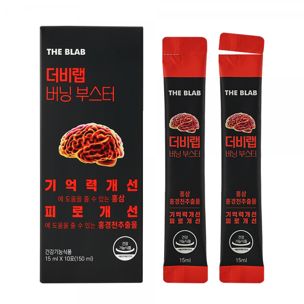 더비랩 버닝 부스터 10일분 피로회복 기억력개선이두희영양제 부럽지 (홍삼+홍경천) 홍삼스틱 10포x1박스, 1개, 190g