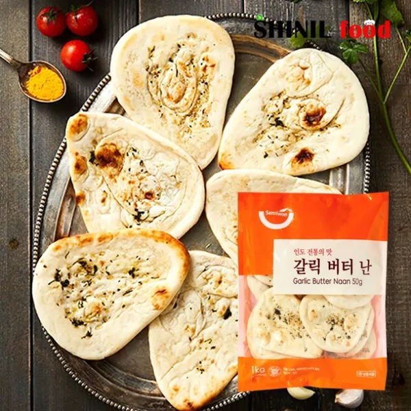 세미원푸드 갈릭 버터 난 1kg (50g x 20개입), 1개