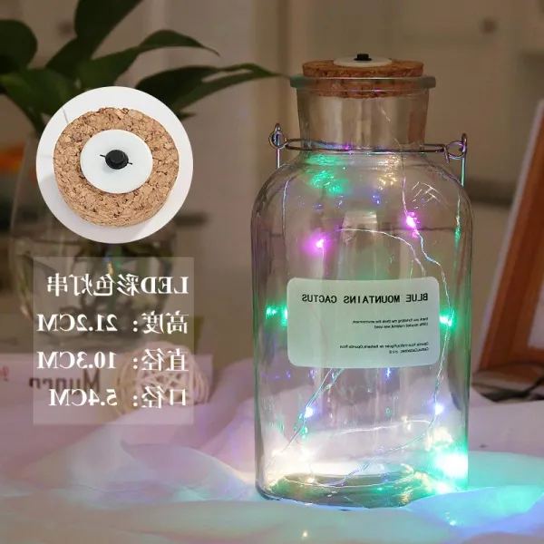 종이접기 덮개포함 밀봉된 장식품 가정용 led나무마개 유행패션 별 라이트내재 투명한 로맨틱 발광, T10-특대사이즈 투명한 색등