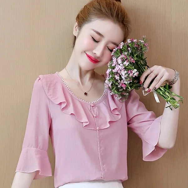 여성 여름 정장스타일 블라우스2Q1703