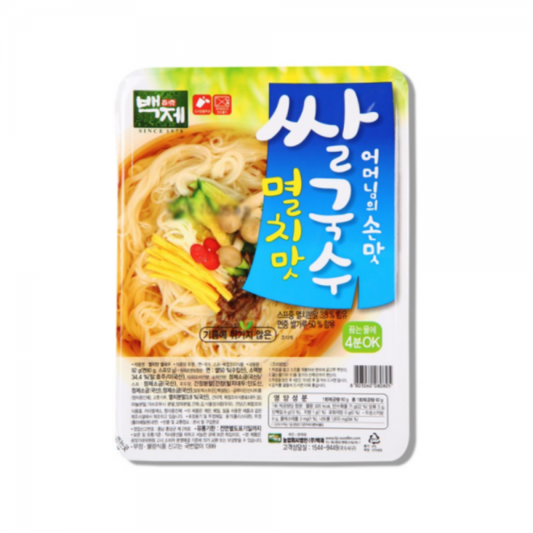 백제 어머님의 손맛 멸치맛 쌀국수, 94g, 30개입