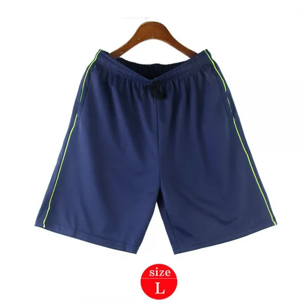 Jh+남성용 쿨메쉬 통풍 옆라인 반바지 네이비형광줄 L _s/N:aa+7a2a3e ; 가이탕 남자 남서용 쿨메쉬 통풍 옆 얇은 라인 반바지 팬츠 Cjn42a