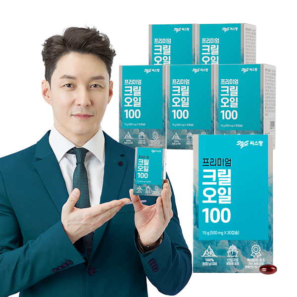 씨스팡 크릴오일 100 30캡슐 6Box, 500mg x 30캡슐 x 6Box
