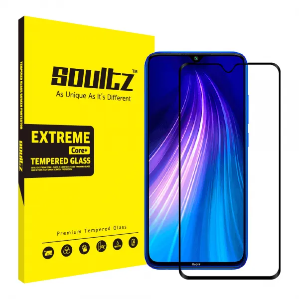 솔츠 샤오미 홍미노트8 풀커버 강화유리 방탄 액정보호필름 1개