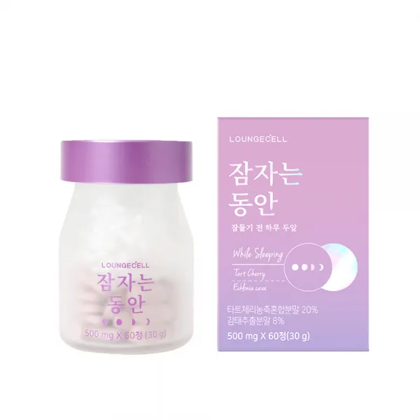 잠자는동안 수면다이어트 타트체리 감태추출물 테아닌 콜레우스포스콜리 캐모마일 브로멜라인 함유 70정 x 1병