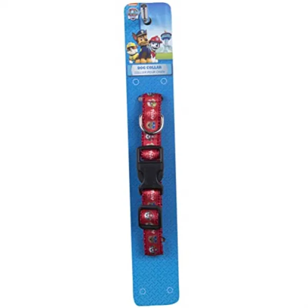 Penn Plax는 공식적으로 Paw Patrol 개 가죽 끈과 칼라를 승인했습니다. (Red Collar), Red, Collar