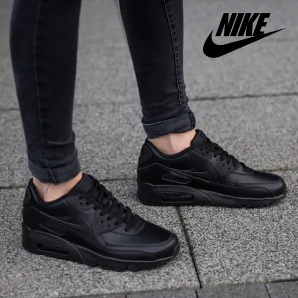 나이키 에어맥스90 Gs 올블랙 833412 001 운동화 러닝화