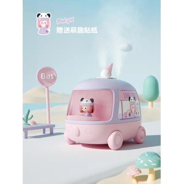 귀여운 마이멜로디 붕붕이 무드등 가습기 260ml USB충전 사무실 침실 아이방 가습기, G