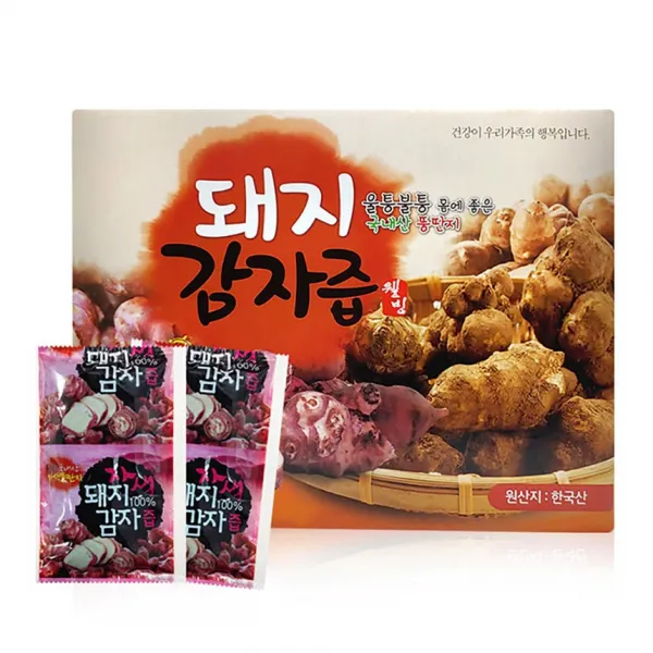 건강중심 국내산100% 자색 돼지감자즙 엑기스 100ml 60팩