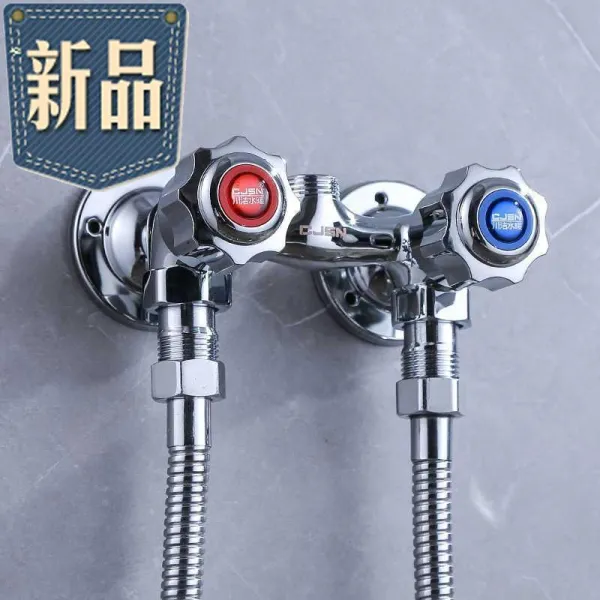 사이드머니 샤워기 호스 T방 냉열 노출이 없는 복장 더블 컨트롤 위생 꽃 믹스 물명 관 수도꼮지 목욕 화장실 수룡 뿌리다 입수구 조 주문 밸브 본체 두 마리