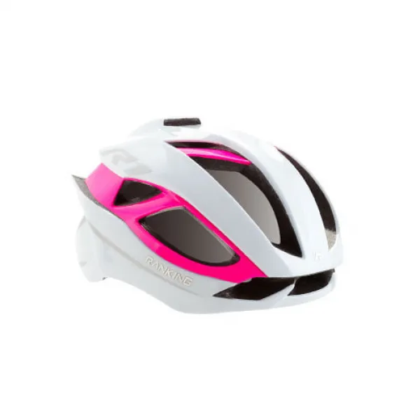 랭킹(RANKING) R1 자전거 헬멧, 화이트/네온핑크
